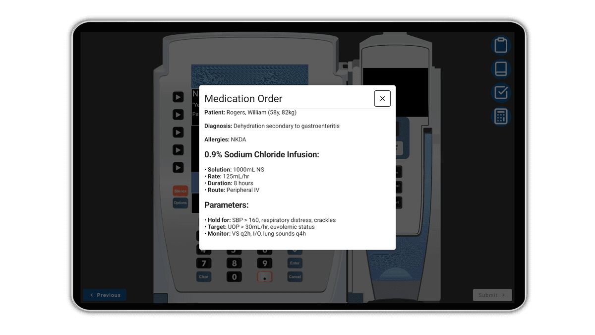 SimVS-IV InfusionIQ Interface